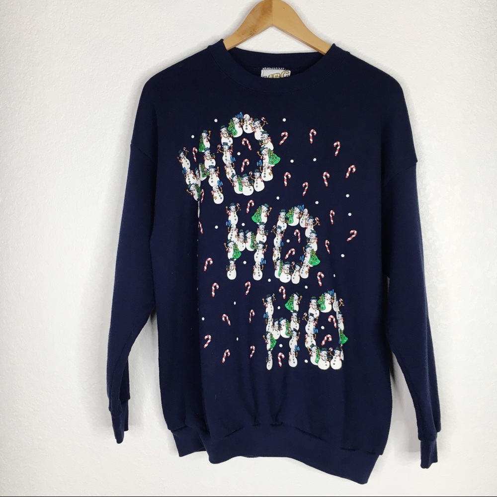 Vintage MBC HO HO HO Christmas Pullover Sweatshirt